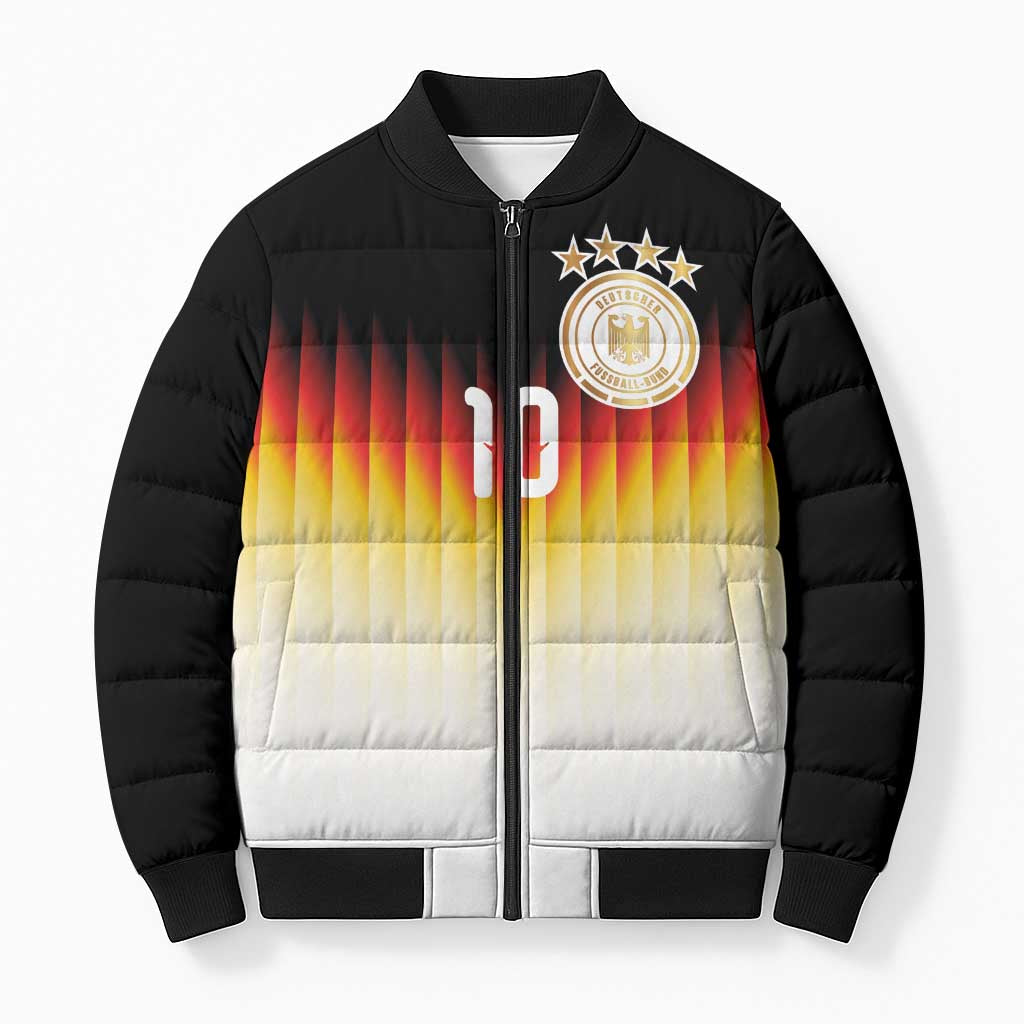 Custom Germany Football Bomber Puffer Jacket Die Mannschaft 2026 - Wonder Print Shop