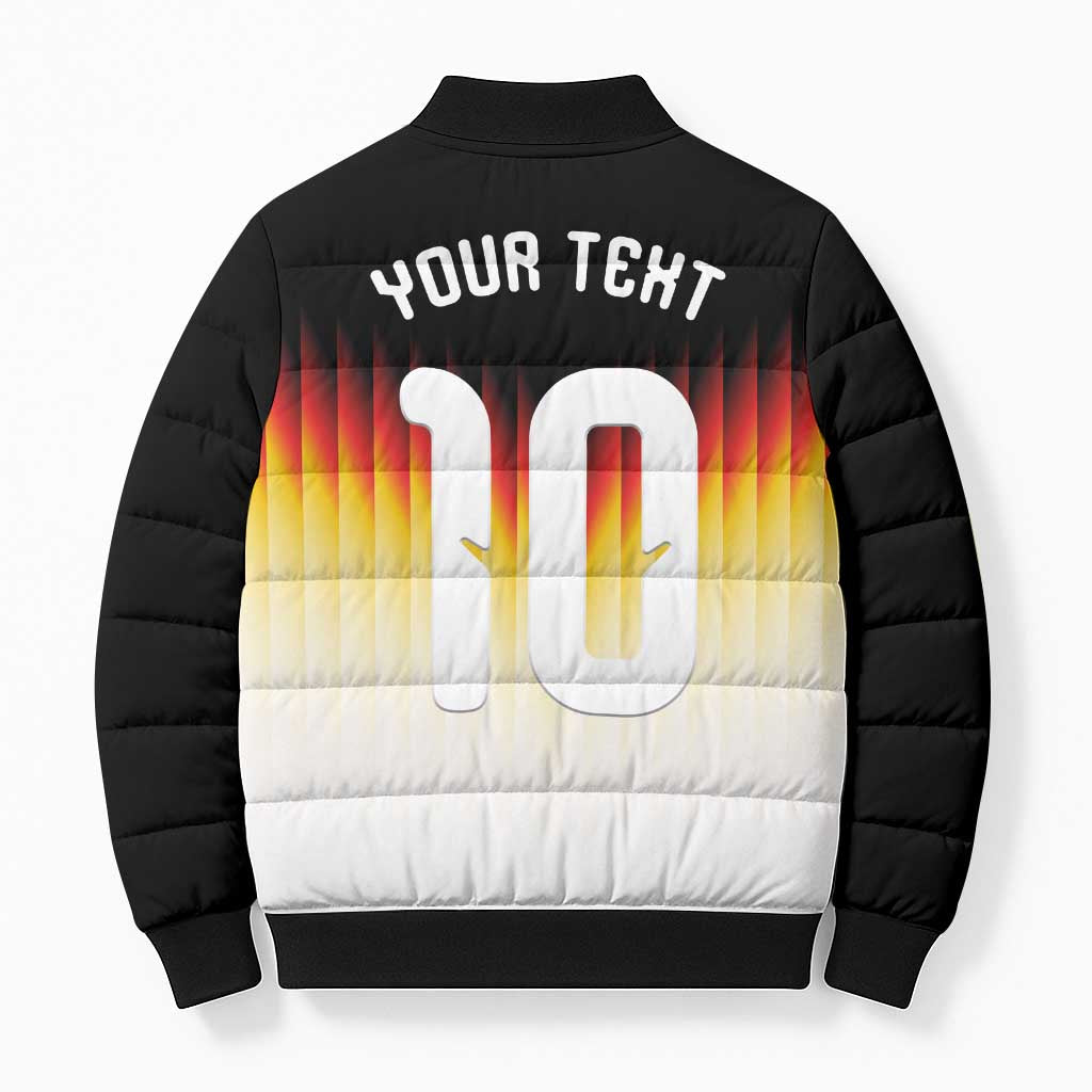 Custom Germany Football Bomber Puffer Jacket Die Mannschaft 2026 - Wonder Print Shop
