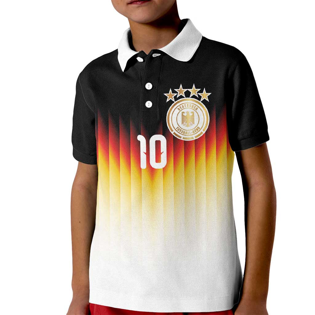 Custom Germany Football Kid Polo Shirt Die Mannschaft 2026 - Wonder Print Shop