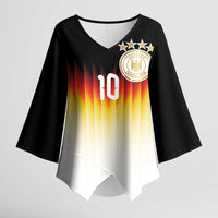 Custom Germany Football Kimono Sleeve Blouse Die Mannschaft 2026 - Wonder Print Shop