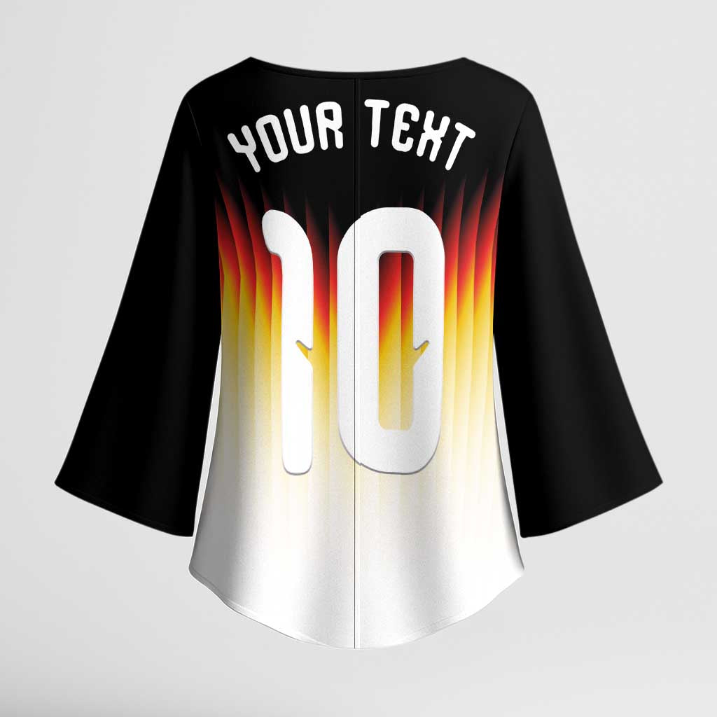 Custom Germany Football Kimono Sleeve Blouse Die Mannschaft 2026 - Wonder Print Shop