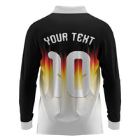 Custom Germany Football Long Sleeve Polo Shirt Die Mannschaft 2026 - Wonder Print Shop