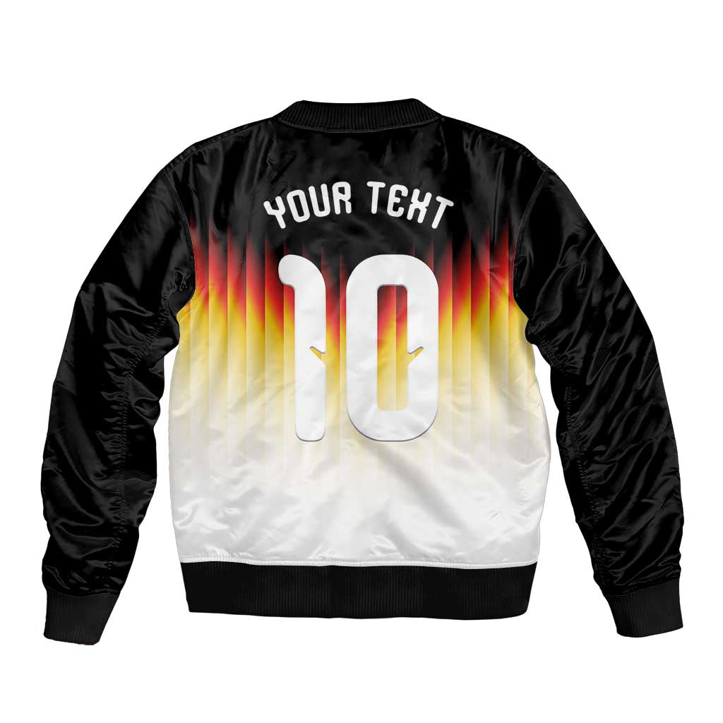 Custom Germany Football Sleeve Zip Bomber Jacket Die Mannschaft 2026 - Wonder Print Shop