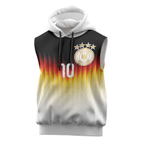 Custom Germany Football Sleeveless Hoodie Die Mannschaft 2026 - Wonder Print Shop