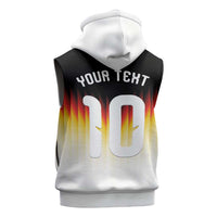 Custom Germany Football Sleeveless Zip Hoodie Die Mannschaft 2026 - Wonder Print Shop