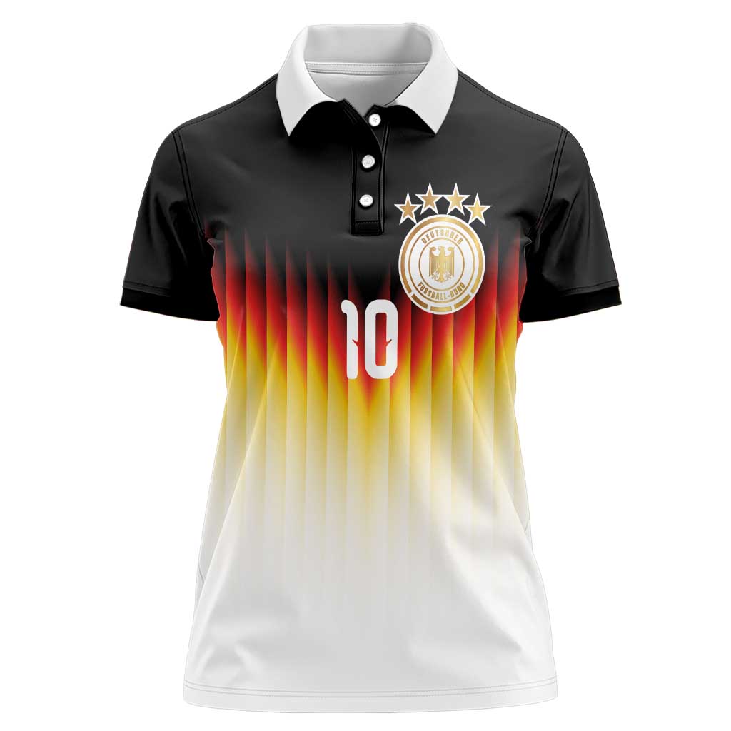 Custom Germany Football Women Polo Shirt Die Mannschaft 2026 - Wonder Print Shop