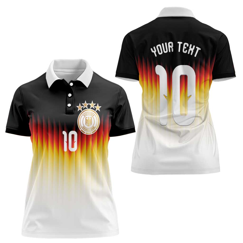 Custom Germany Football Women Polo Shirt Die Mannschaft 2026 - Wonder Print Shop
