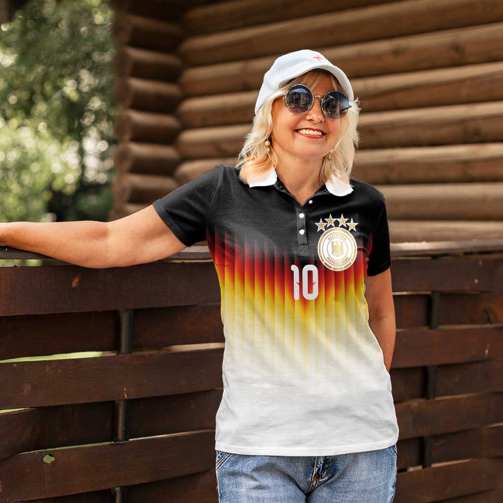Custom Germany Football Women Polo Shirt Die Mannschaft 2026 - Wonder Print Shop