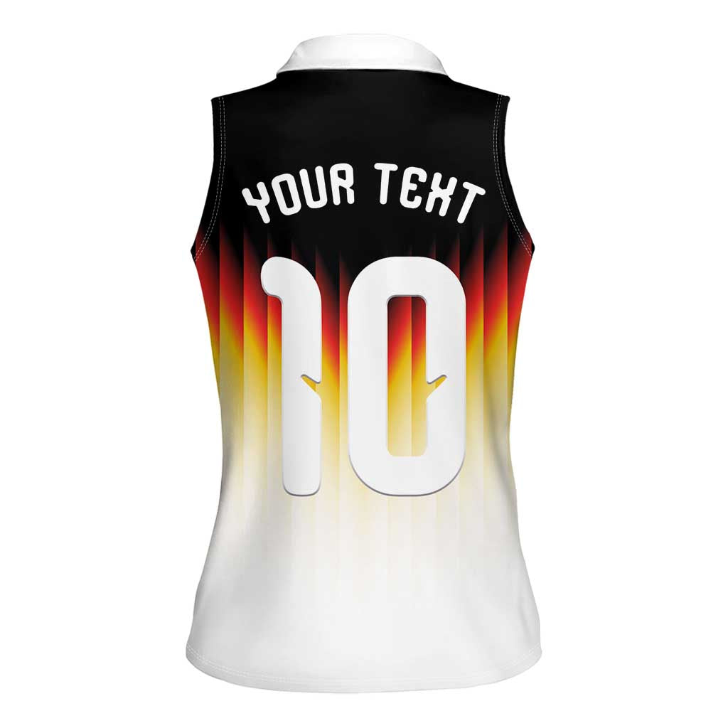 Custom Germany Football Women Sleeveless Polo Shirt Die Mannschaft 2026 - Wonder Print Shop