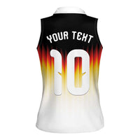 Custom Germany Football Women Sleeveless Polo Shirt Die Mannschaft 2026 - Wonder Print Shop