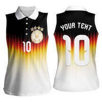Custom Germany Football Women Sleeveless Polo Shirt Die Mannschaft 2026 - Wonder Print Shop