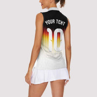 Custom Germany Football Women Sleeveless Polo Shirt Die Mannschaft 2026 - Wonder Print Shop