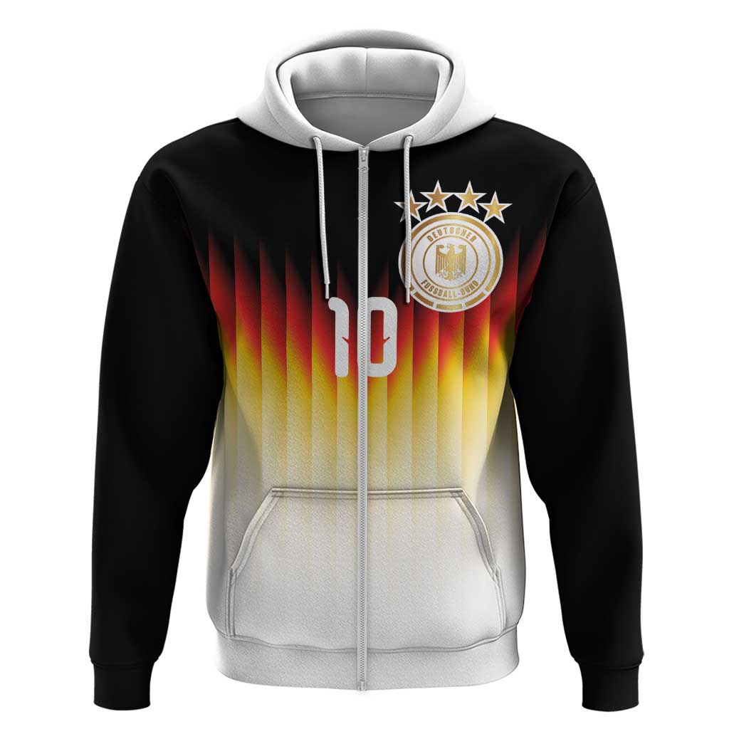 Custom Germany Football Zip Hoodie Die Mannschaft 2026 - Wonder Print Shop