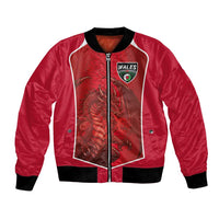 Custom Wales Football Bomber Jacket The Dragons Sporty Style - Wonder Print Shop