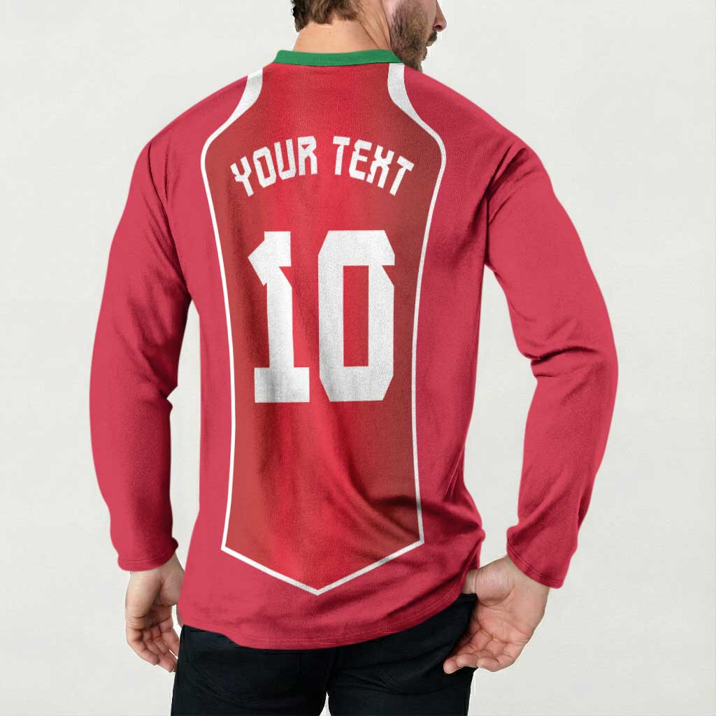 Custom Wales Football Button Sweatshirt The Dragons Sporty Style - Wonder Print Shop