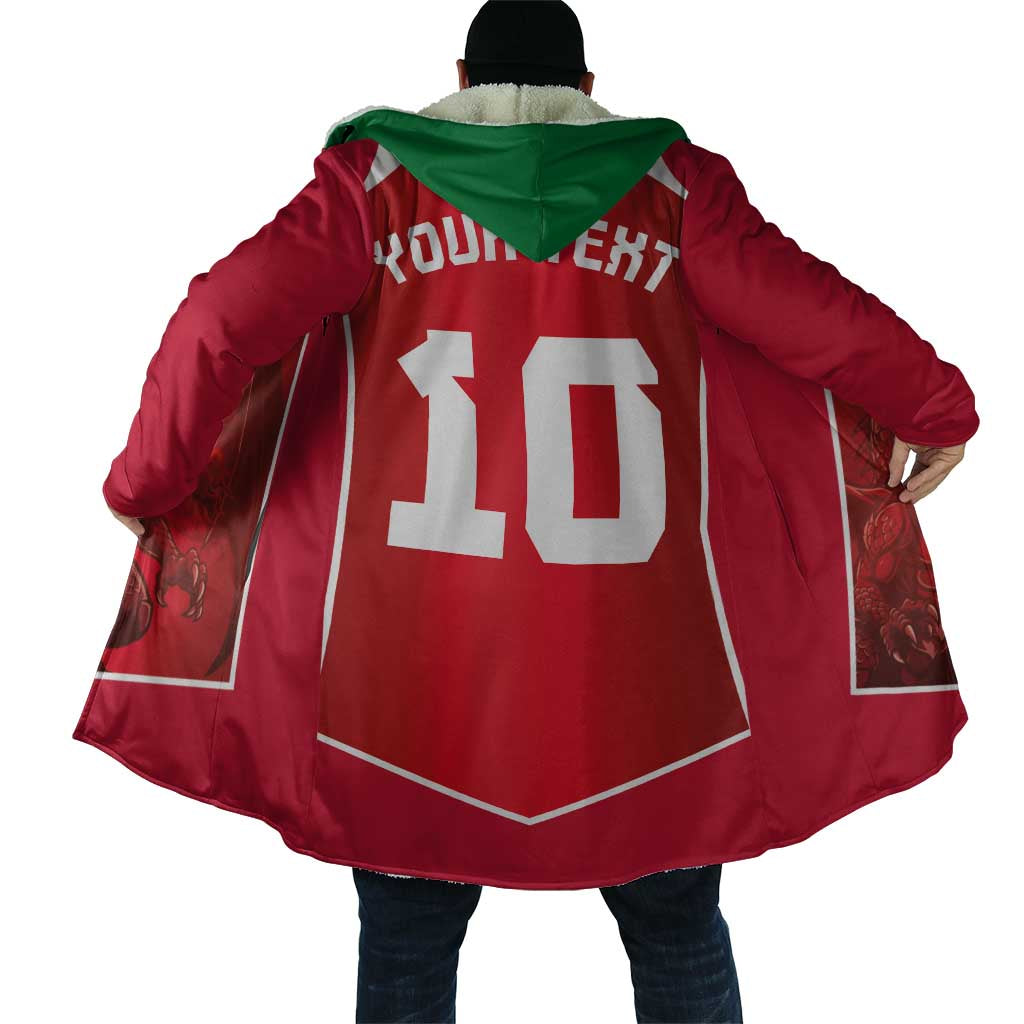 Custom Wales Football Cloak The Dragons Sporty Style - Wonder Print Shop