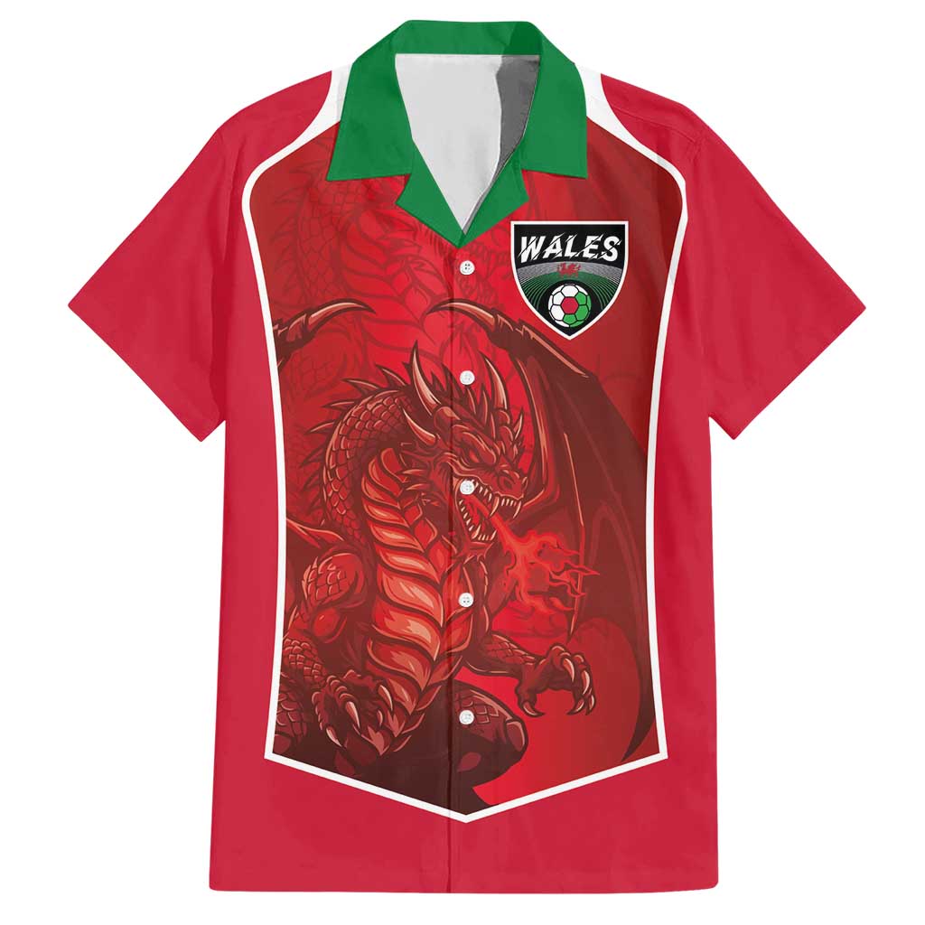 Custom Wales Football Hawaiian Shirt The Dragons Sporty Style - Wonder Print Shop