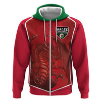 Custom Wales Football Hoodie The Dragons Sporty Style - Wonder Print Shop