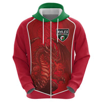 Custom Wales Football Hoodie The Dragons Sporty Style - Wonder Print Shop