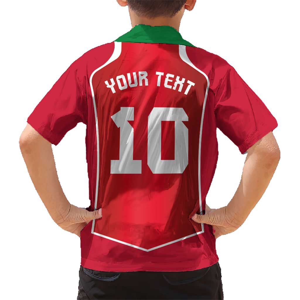 Custom Wales Football Kid Hawaiian Shirt The Dragons Sporty Style - Wonder Print Shop