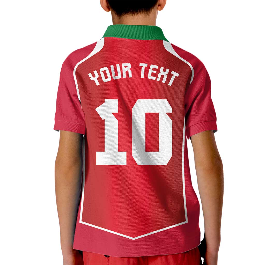 Custom Wales Football Kid Polo Shirt The Dragons Sporty Style - Wonder Print Shop