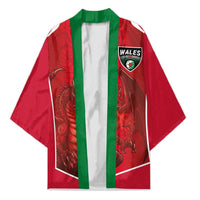 Custom Wales Football Kimono The Dragons Sporty Style - Wonder Print Shop