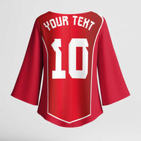 Custom Wales Football Kimono Sleeve Blouse The Dragons Sporty Style - Wonder Print Shop
