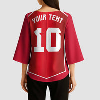 Custom Wales Football Kimono Sleeve Blouse The Dragons Sporty Style - Wonder Print Shop