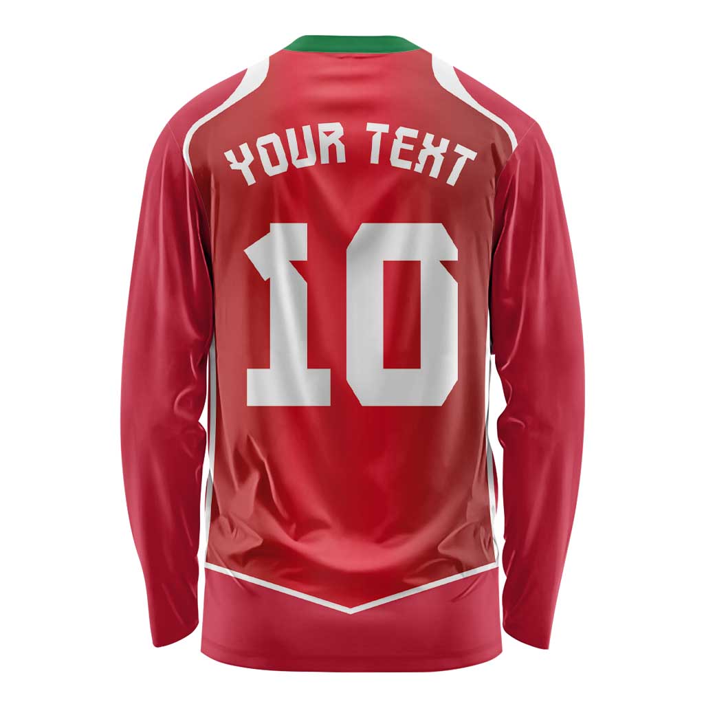 Custom Wales Football Long Sleeve Shirt The Dragons Sporty Style - Wonder Print Shop