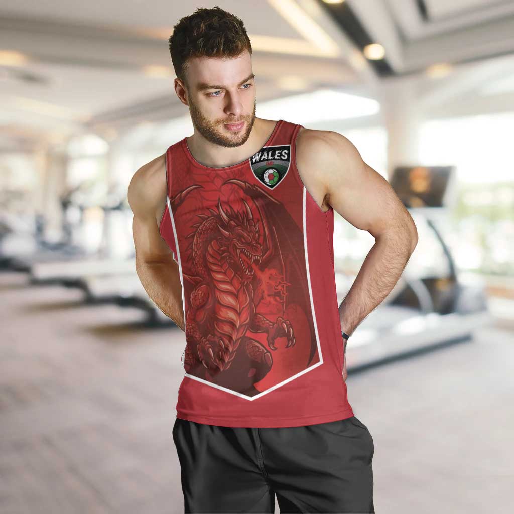 Custom Wales Football Men Tank Top The Dragons Sporty Style - Wonder Print Shop