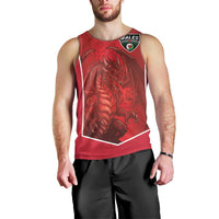 Custom Wales Football Men Tank Top The Dragons Sporty Style - Wonder Print Shop