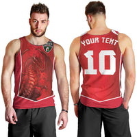 Custom Wales Football Men Tank Top The Dragons Sporty Style - Wonder Print Shop