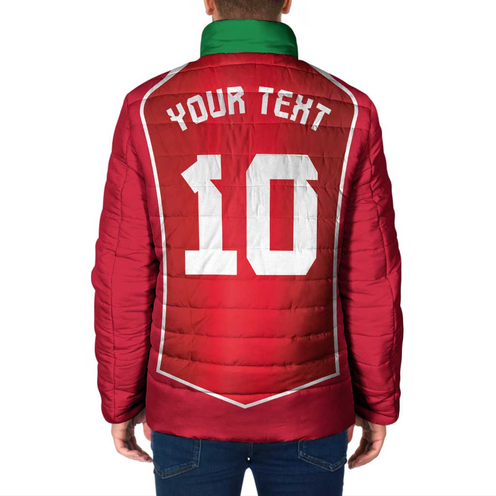 Custom Wales Football Padded Jacket The Dragons Sporty Style - Wonder Print Shop