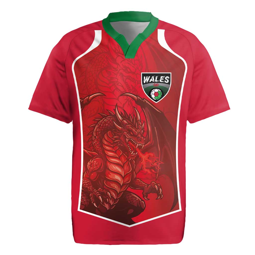 Custom Wales Football Rugby Jersey The Dragons Sporty Style - Wonder Print Shop