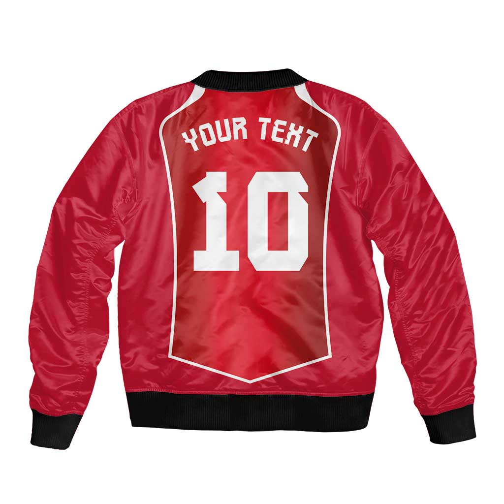 Custom Wales Football Sleeve Zip Bomber Jacket The Dragons Sporty Style - Wonder Print Shop