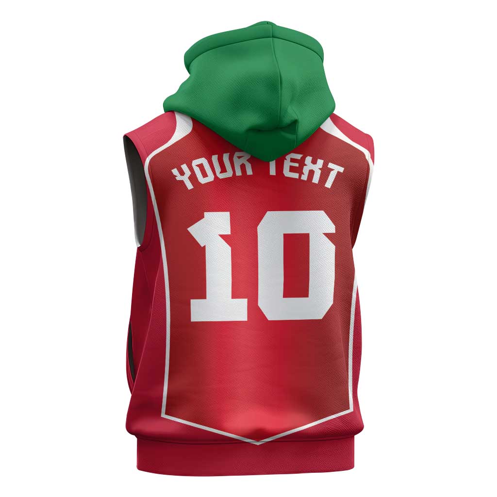 Custom Wales Football Sleeveless Hoodie The Dragons Sporty Style - Wonder Print Shop