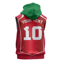 Custom Wales Football Sleeveless Zip Hoodie The Dragons Sporty Style - Wonder Print Shop