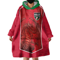 Custom Wales Football Wearable Blanket Hoodie The Dragons Sporty Style - Wonder Print Shop