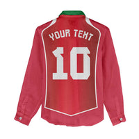 Custom Wales Football Women Casual Shirt The Dragons Sporty Style - Wonder Print Shop