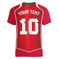 Custom Wales Football Women V-Neck T-Shirt The Dragons Sporty Style - Wonder Print Shop