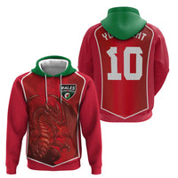 Custom Wales Football Zip Hoodie The Dragons Sporty Style - Wonder Print Shop