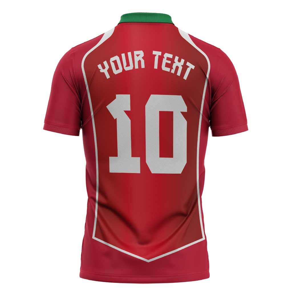 Custom Wales Football Zipper Polo Shirt The Dragons Sporty Style - Wonder Print Shop