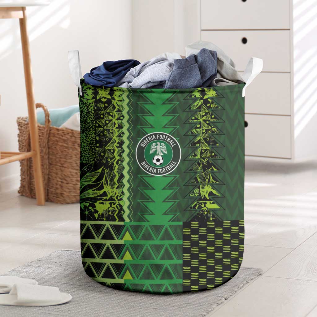 Nigeria Football Laundry Basket The Naija-Tribal Sporty Style - Wonder Print Shop