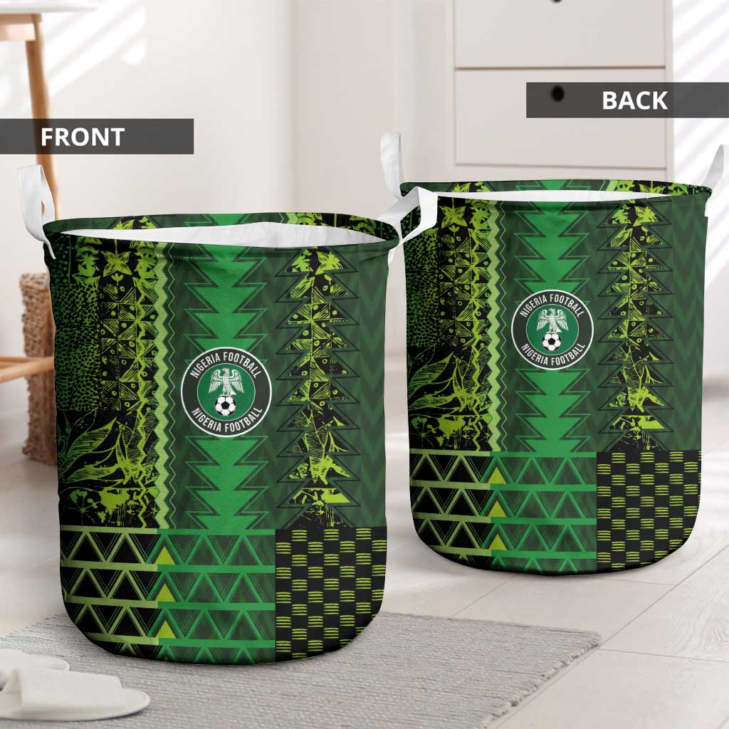 Nigeria Football Laundry Basket The Naija-Tribal Sporty Style - Wonder Print Shop