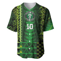 Custom Nigeria Football Baseball Jersey The Naija-Tribal Sporty Style - Wonder Print Shop