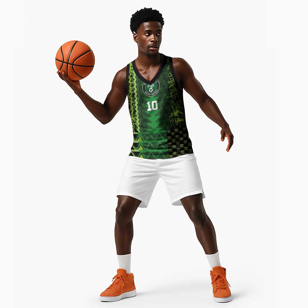 Custom Nigeria Football Basketball Jersey The Naija-Tribal Sporty Style - Wonder Print Shop