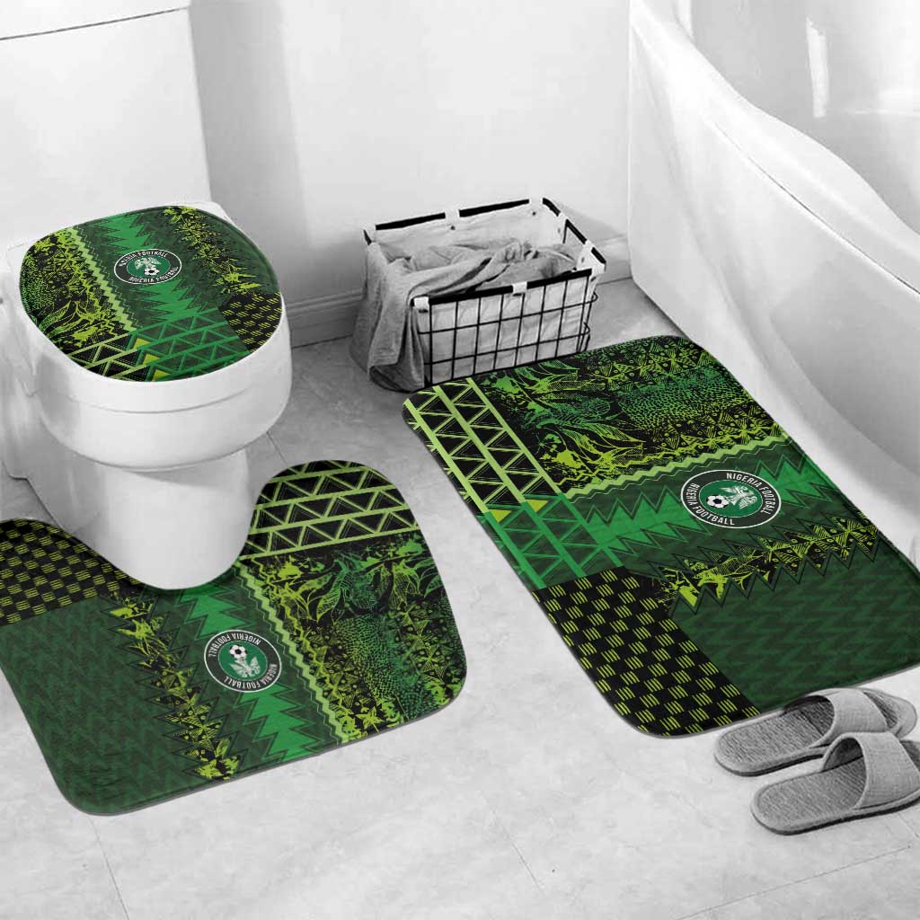 Nigeria Football Bathroom Set The Naija-Tribal Sporty Style - Wonder Print Shop