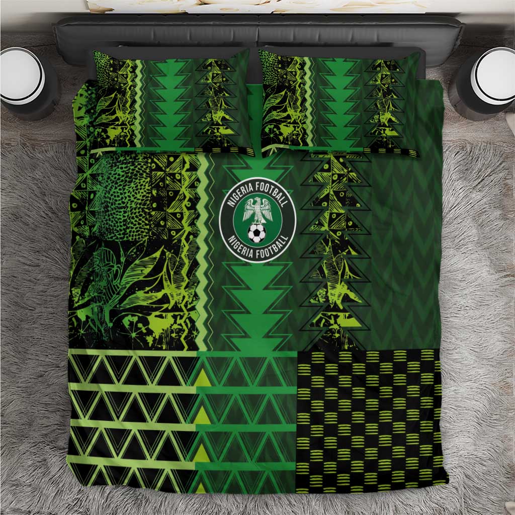 Nigeria Football Bedding Set The Naija-Tribal Sporty Style - Wonder Print Shop