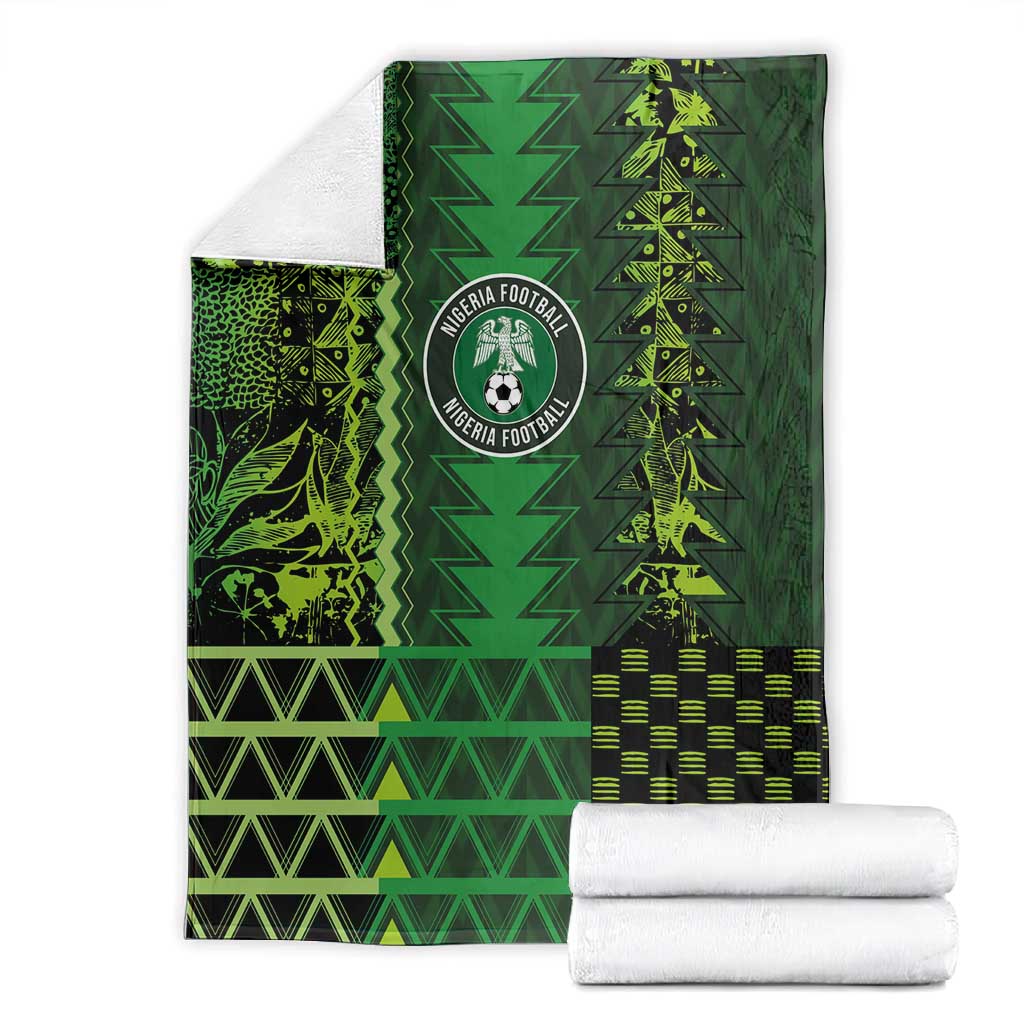 Nigeria Football Blanket The Naija-Tribal Sporty Style - Wonder Print Shop