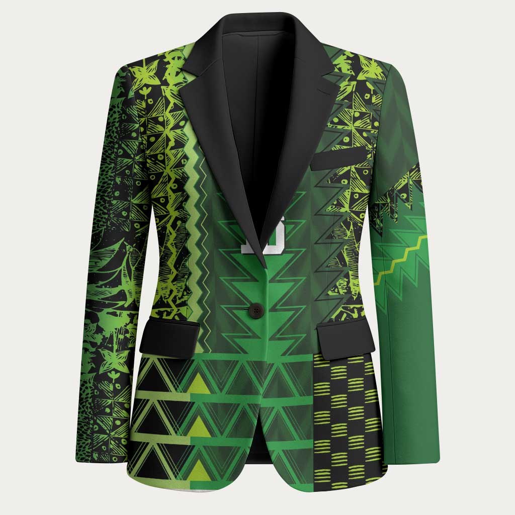 Custom Nigeria Football Blazer The Naija-Tribal Sporty Style - Wonder Print Shop